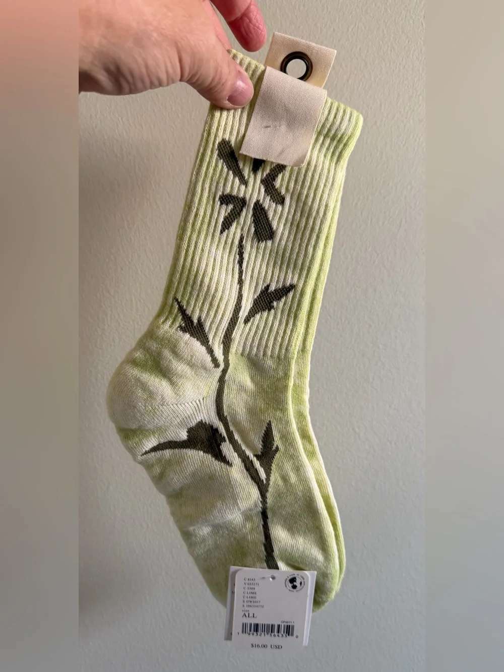 NWT Free People Floral Sky Socks